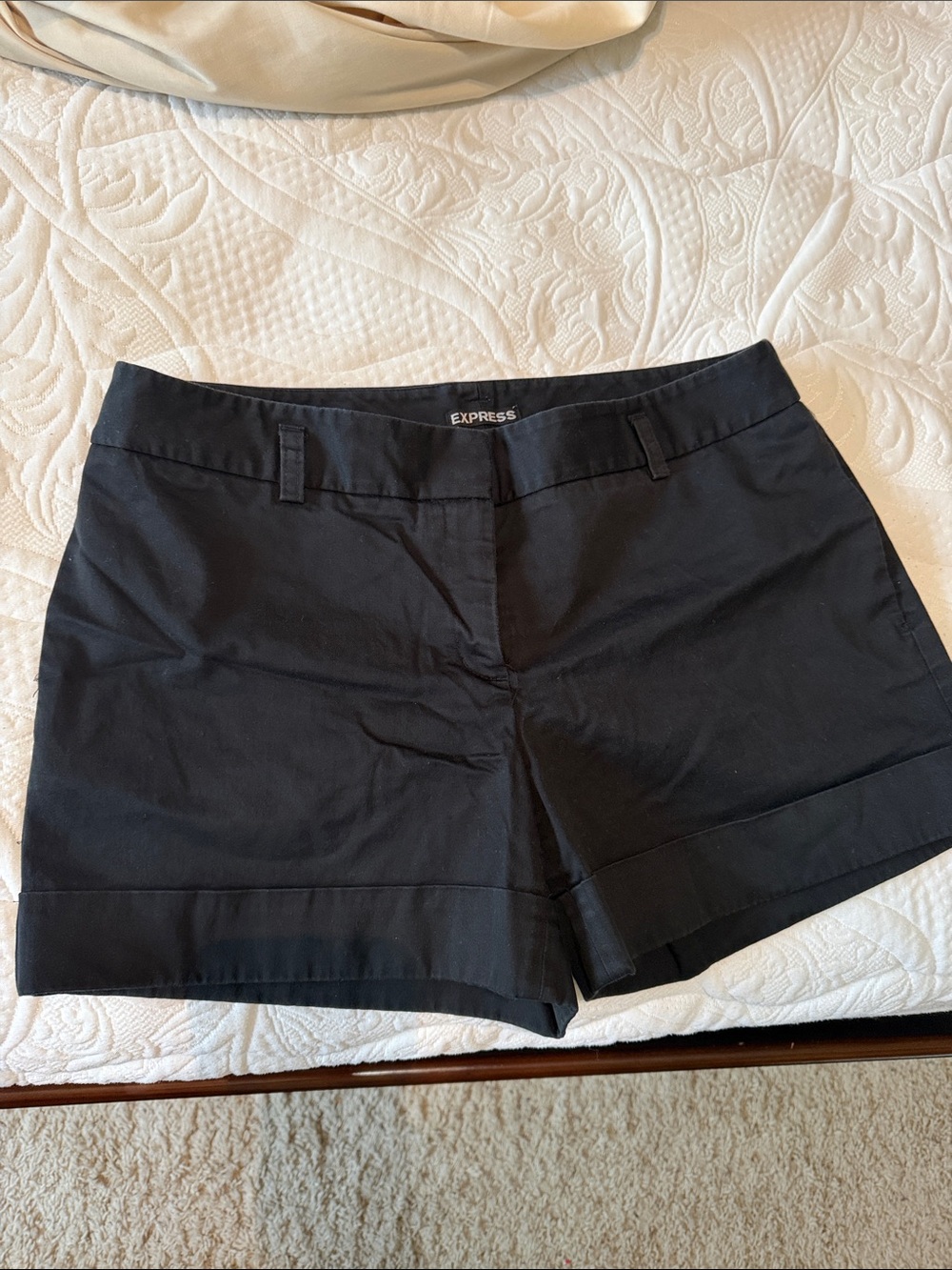 Express Women's Black Tailored Bermuda Shorts